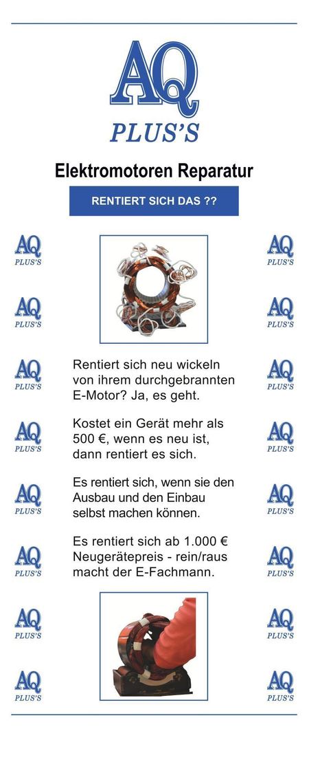 Elektromotor – eins zu zehn - zehn zu eins das Verhältnis - rentiert sich wickeln -  ja, im Bild oben der offene Stator mit Kupferwicklungen vorm verschalten, unten Stator Blechpaket mit Wicklungen, die Hand der Mitarbeiterin im Stator, legt die Kupferdrähte in die Nuten ein.