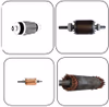 Elektromotor 09) Elektromotor - Rotorbruch erkennen hier die Reparaturbilder (rechts unten) neu verstaben Bilder, oben und links verschiedene Rotor, DSKL Arten.