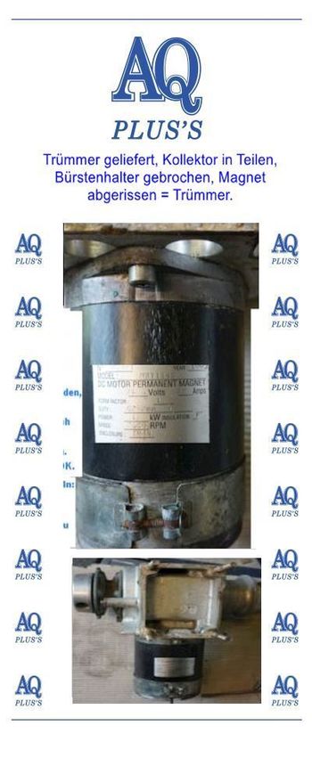 Elektromotor Ankerwinde Reparatur DC Motor 12 V oder 24 V in Trümmer geliefert aber es ging auch zu machen, im Bild der DC Motor in 2 Teilen zu sehen.