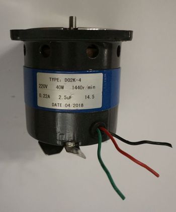 Elektromotor Notfall – das ist immer dann gegeben wenn eine Schlüsselmaschine ausfällt, hier zum Beispel so ein Vorlagemotor (im Bld), ein kleiner Schlüsselantrieb für eine große Maschine - alles steht. 